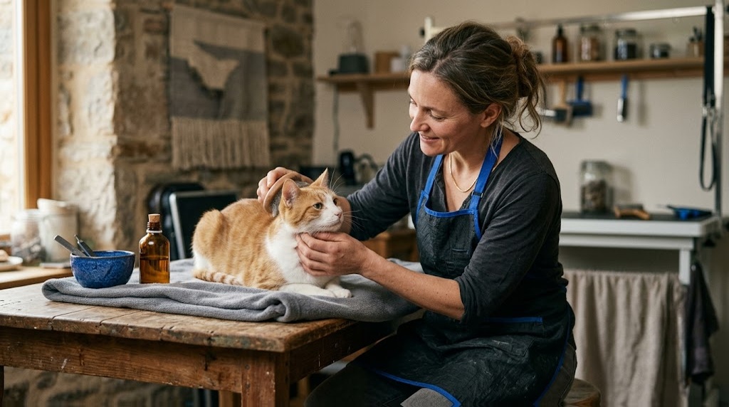 Cat Grooming as a Business cover